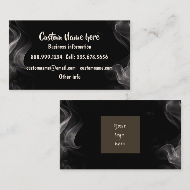 Custom Personalized Business with Your Logo Card (Front/Back)