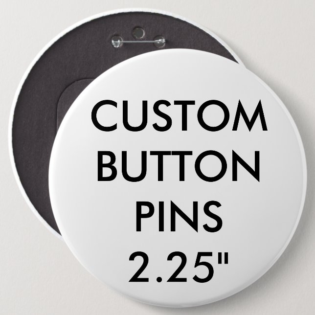 Custom Personalized Button Pin Badge Blank (Front & Back)