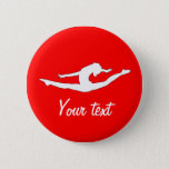 Custom Personalized Buttons Gymanst Dance at Zazzle