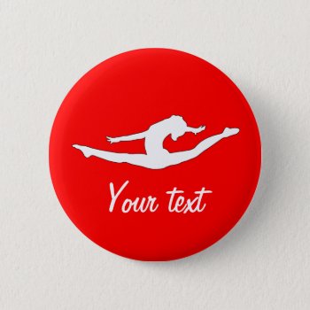 Custom Personalized Buttons Gymanst Dance by flipdancecheer at Zazzle