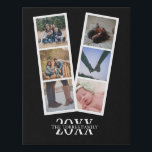 Custom personalized by you 6 photo collage faux canvas print<br><div class="desc">Personalized Photo keepsake wall art  - Faux Wrapped Canvas Print from Ricaso - add your own photos and text - photo collage keepsake gifts</div>