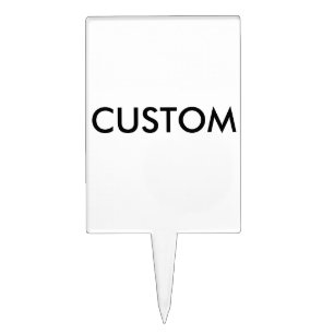 Custom Personalized Cake Pick Blank Template