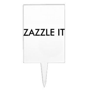 Custom Personalized Cake Pick Blank Template