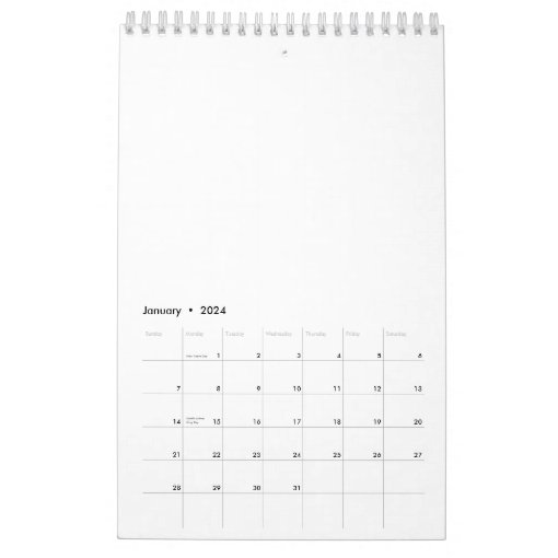 Custom Personalized Calendar Blank Template | Zazzle