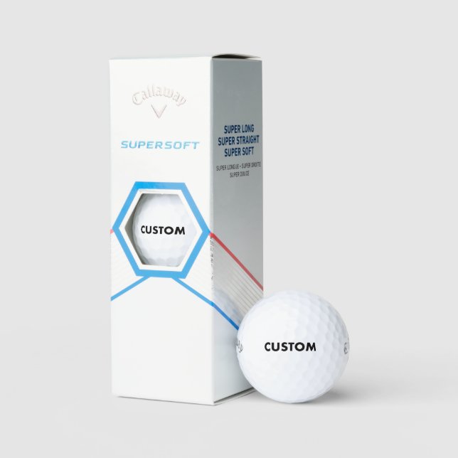 Custom Personalized Callaway Supersoft Golf Balls (Packaging)