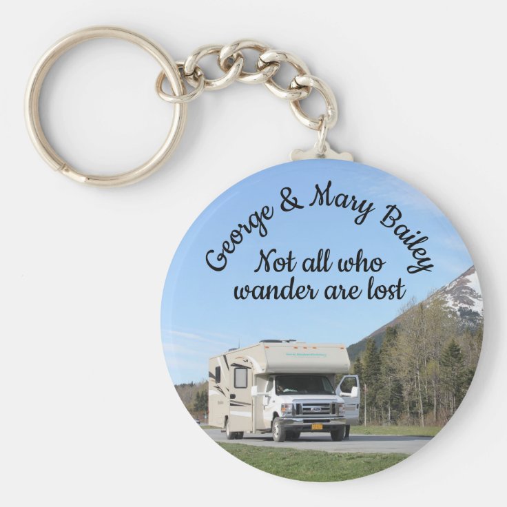Custom Personalized Camper RV Keychain Your Photo Zazzle