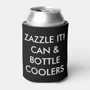 Custom Personalized Can Cooler Blank Template by GoOnZazzleIt at Zazzle