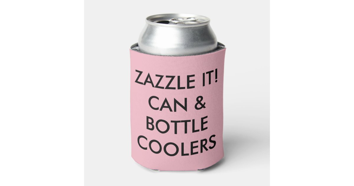 Custom Personalized Can Cooler Blank Template | Zazzle