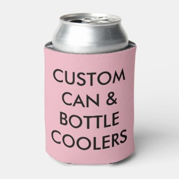 Custom Personalized Can Cooler Blank Template by CustomBlankTemplates at Zazzle