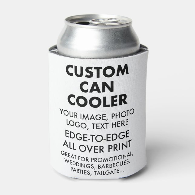 Custom Personalized Can Cooler Sleeve Blank (Can Front)