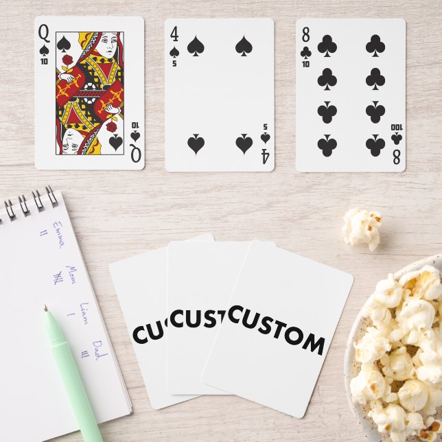 Custom Personalized CANASTA Card Game Pack (Insitu (Game Night))