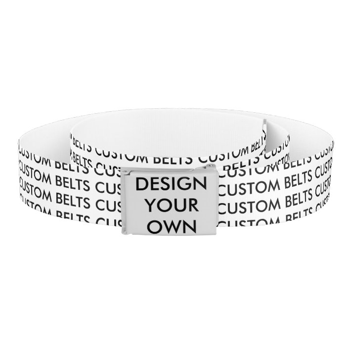 custom canvas belts