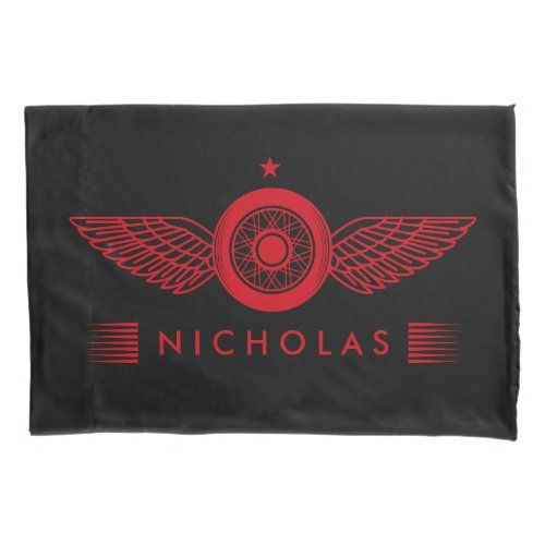 Custom Personalized Car Bike Winged Logo Any Color Pillowcase