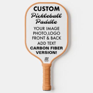 Custom personalized CARBON FIBER PICKLEBALL PADDLE