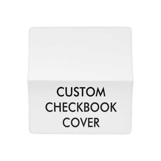 Custom Personalized Checkbook Cover Blank Template (Open)