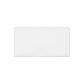 Custom Personalized Checkbook Cover Blank Template (Back)
