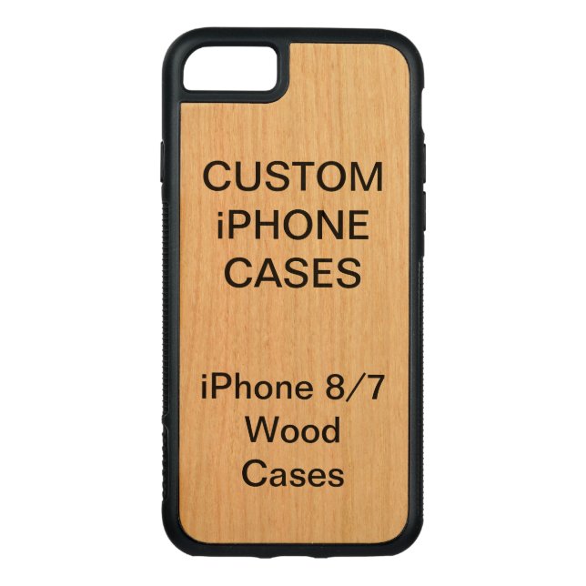 Custom Personalized Cherry Wood iPhone 8/7 Case (Back)