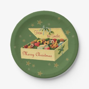 Custom Personalized Christmas Cookies Paper Plate by lkranieri at Zazzle