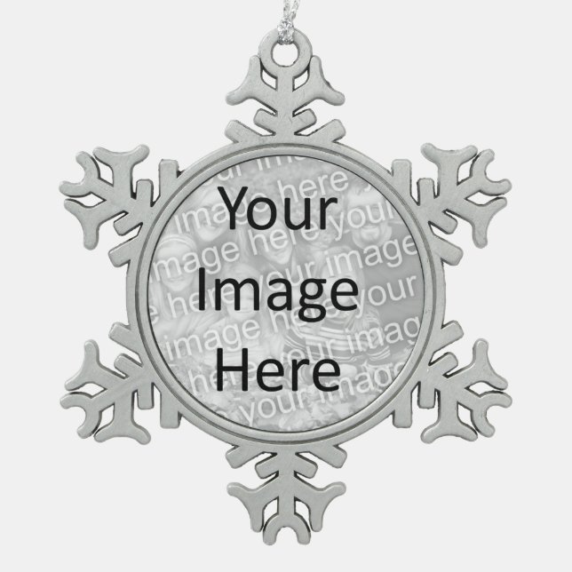 Custom Personalized Christmas Photo Ornament (Front)