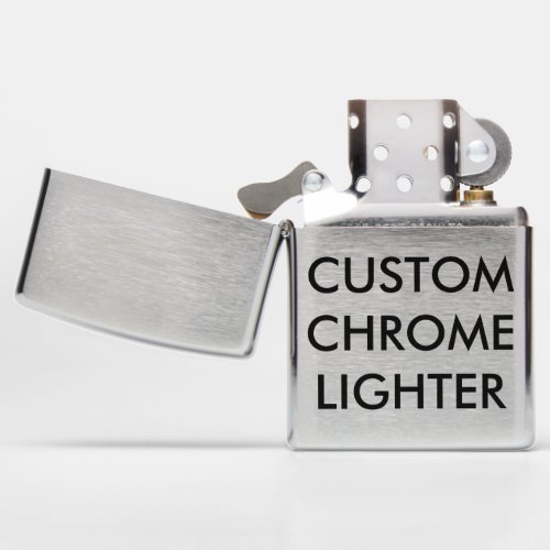 Custom Personalized Chrome Genuine Zippo Lighter
