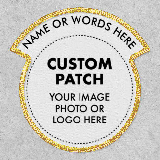 Custom Personalized CIRCLE PATCH with NAME ROCKER