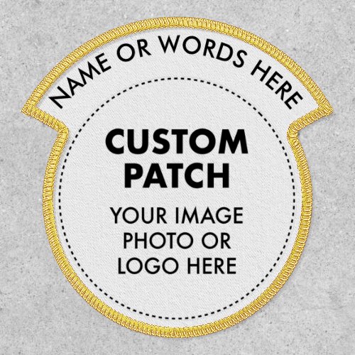 Custom Personalized CIRCLE PATCH with NAME ROCKER