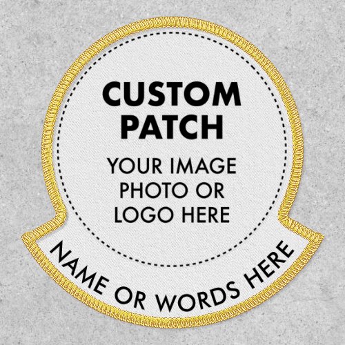 Custom Personalized CIRCLE PATCH with NAME ROCKER
