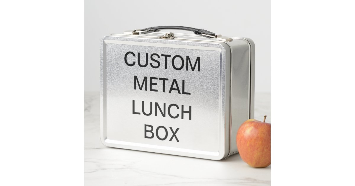Custom Personalized Classic Metal Lunch Box | Zazzle