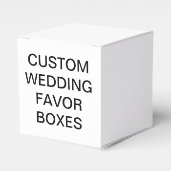 Custom Personalized Classic Wedding Favor Boxes by CustomBlankTemplates at Zazzle