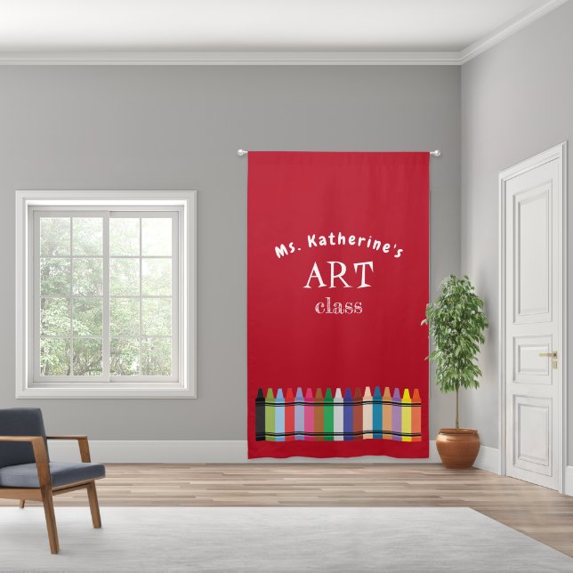 Custom Personalized Classroom School Blackout Curtains (Wide)