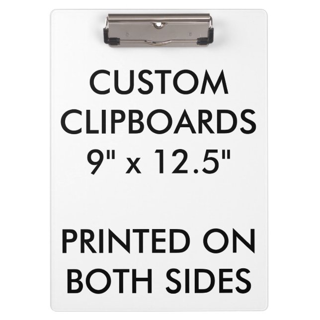 Custom Personalized Clipboard Blank Template (Front)