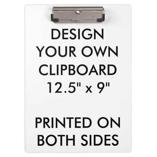 Custom Personalized Clipboard - Letter & A4 Size (Front)
