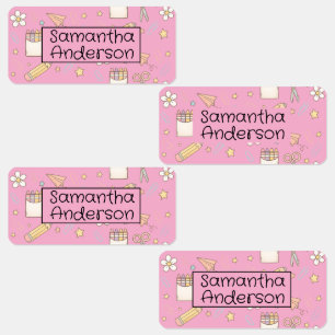 Custom & Personalized Colorful Back to School Kids' Labels
