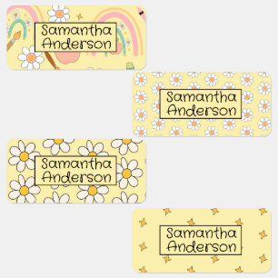 Custom & Personalized Colorful Back to School  Kids' Labels