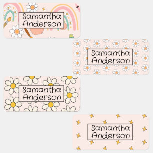 Custom & Personalized Colorful Back to School Kids' Labels