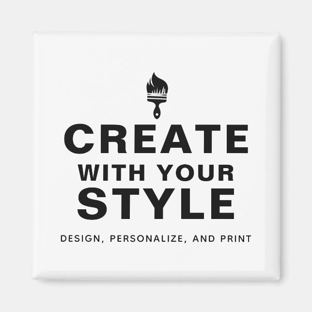 Custom Personalized Company Branding Design Magnet (Front)