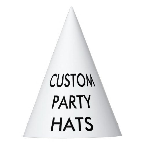 Custom Personalized Cone Party Hat Blank Template