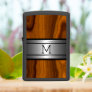 Custom Personalized Cool Classy Woodgrain Pattern Zippo Lighter