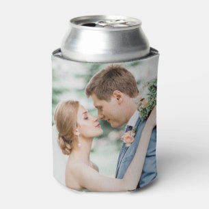 Custom Personalized Couple Photo Can Cooler