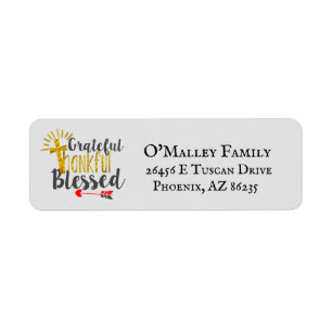 Custom Personalized Cross Blessed Address Labels