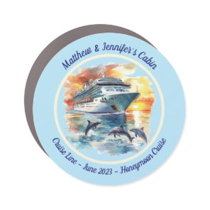 Custom Personalized Cruise Ship Cabin Stateroom Car Magnet