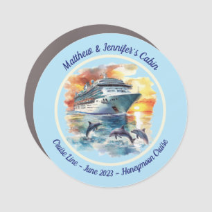 Custom Personalized Cruise Ship Cabin Stateroom Car Magnet