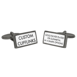 Custom Personalized Cufflinks Blank Template