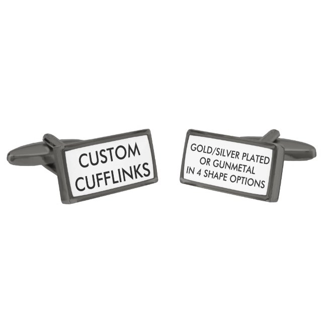 Custom Personalized Cufflinks Blank Template (Angled)