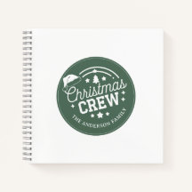 Custom personalized diy Christmas Crew sticker
