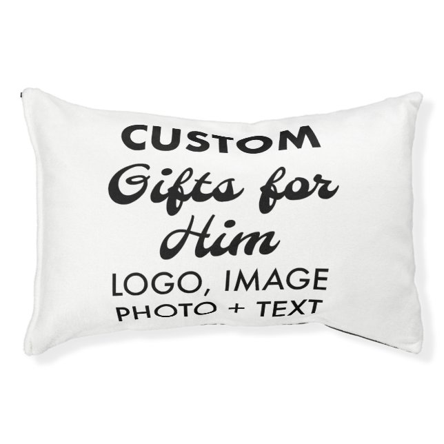 Custom personalized Dog Bed Pillow (Front)
