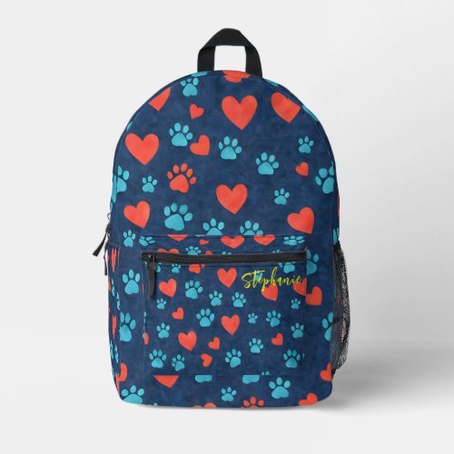 Custom Personalized Dog Cat Lovers Backpacks