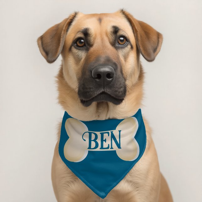 Custom Personalized Dog Name  Pet Bandana Collar (Dog 2)
