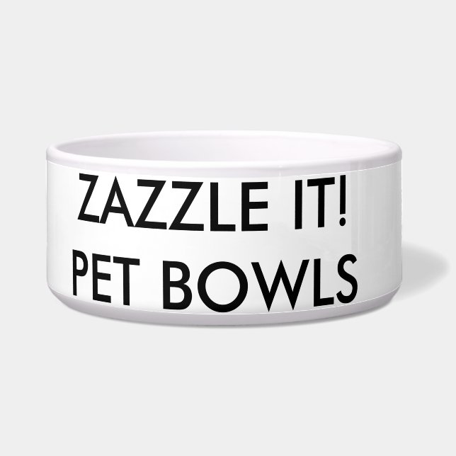 Custom Personalized Dog or Cat Bowl Blank Template (Front)