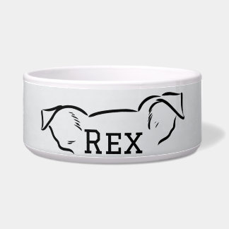 Custom Personalized Dog Pet Bowl Dish Gift